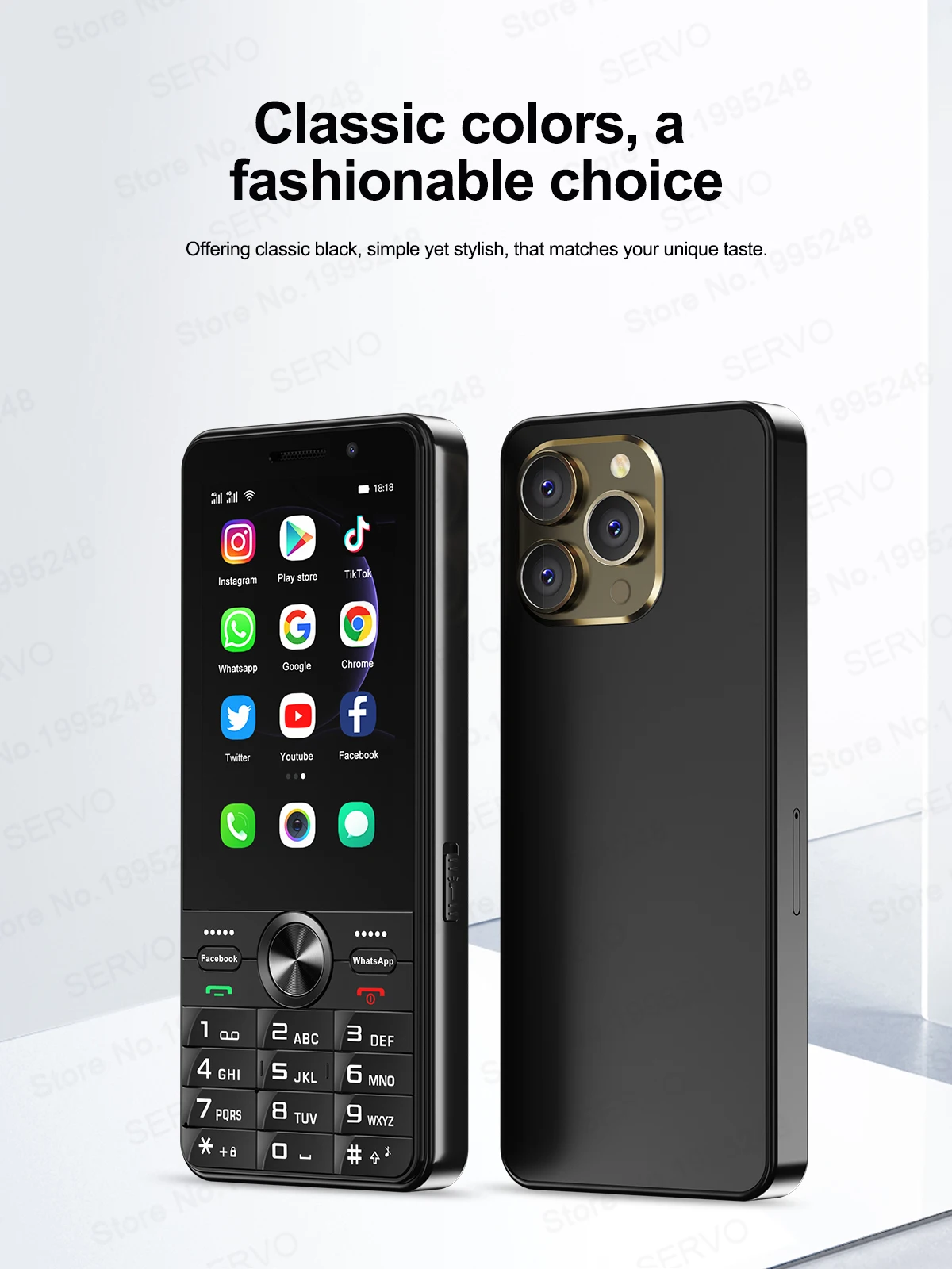 SERVO F24 PRO 4G Android Smart Phone 3.5" HD Screen MTK6737 2GB+16GB WIFI GPS Dual Camera Play Store Mobile Phone 2500mAh TYPE-C