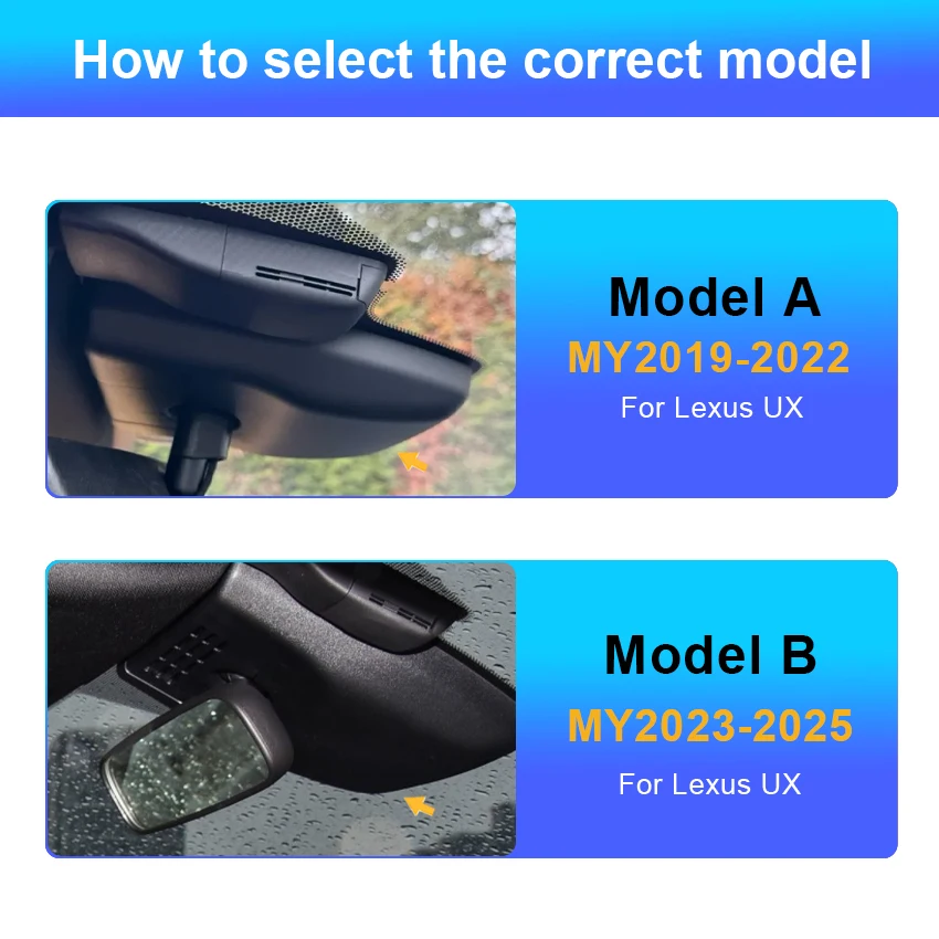 New! 4K Car DVR Video Recorder Dash Cam Camera For Lexus UX 300h 260h 250h 200 2019-2025 for Lexus UX300h UX260h UX250h UX200