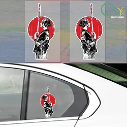 for Geisha Samurai Car Stickers Laptop Surfboard Scratch-Proof Decal Anime Windows Anime Laptop Car Accessories