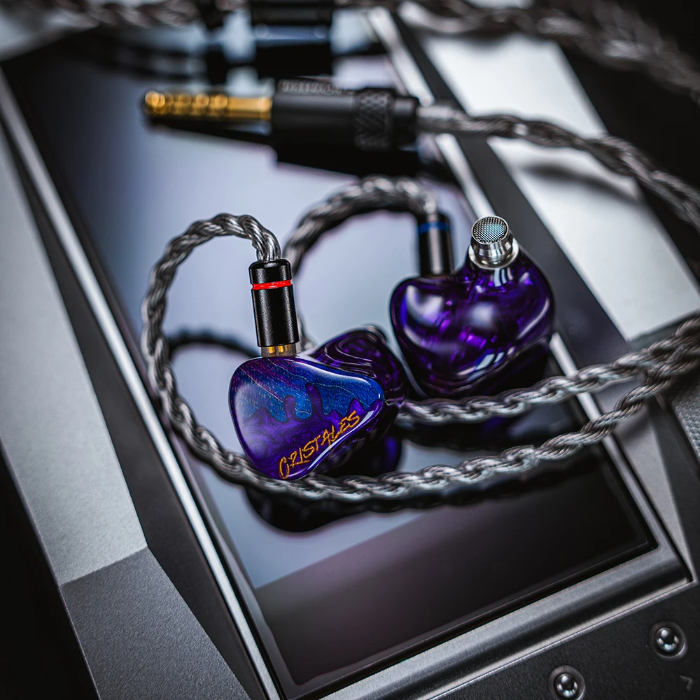 Hisenior Cano Cristales 2DD + 8BA Hybrid 2pin 0.78mm HiFi Audiophile IEM سماعة أذن سلكية داخل الأذن مع كابل 3in1