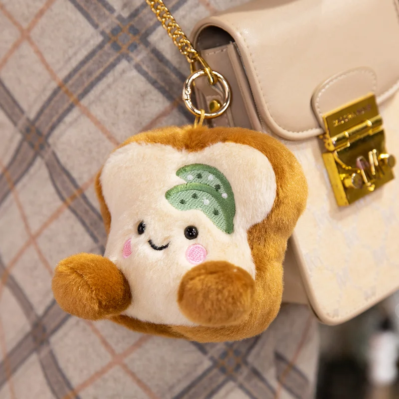 

Мешок с улыбающимся песком, плюшевая четырехлистная клеверная кукла-хлеб, регби, теннис, суши, попкорн, игрушка, кулон, фрукты, каваи, подарок для детей