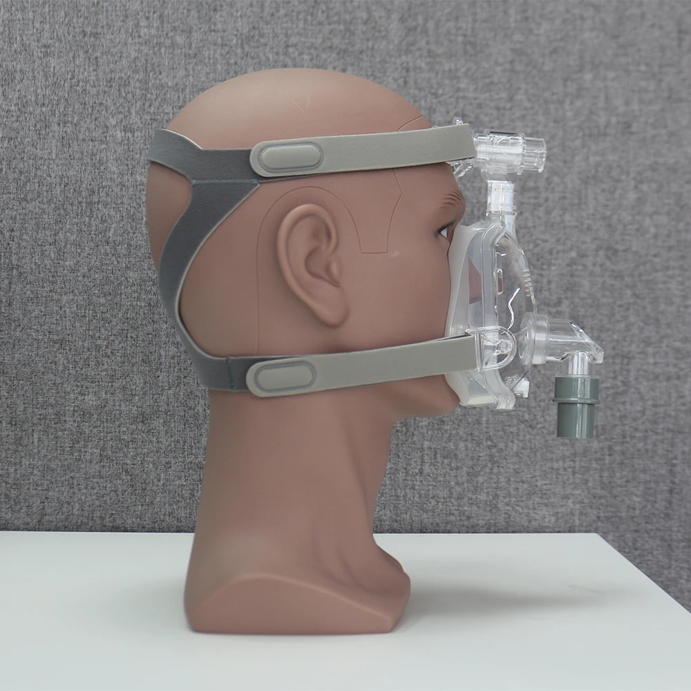 RESOXY CPAP Vollgesichtsmaske Auto BiPAP CPAP Mundmaske Medizinische Silikon-Vollgesichtsmaske mit Kopfbedeckung für Schlafapnoe Schnarchen – Detail 20