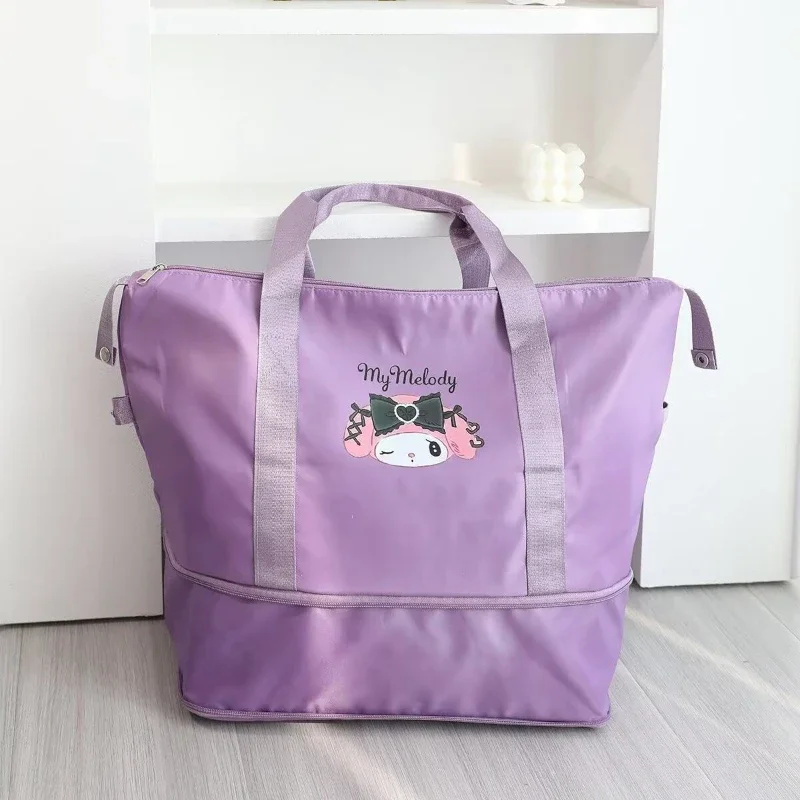 Olá Kitty Anime Saco De Armazenamento, Kawaii Travel Handbag, Presente bonito dos desenhos animados, Kuromi Melody Pochacco Cinnamoroll HangYoDon