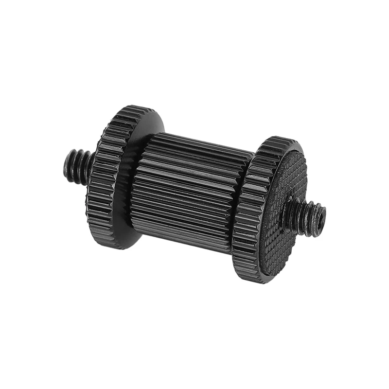 HDRig 더블 엔드 1/4"-20 카메라 케이지 리그 모니터용 나사 마운트 사진 스튜디오용 엄지 잠금 휠이 있는 숄더 리그