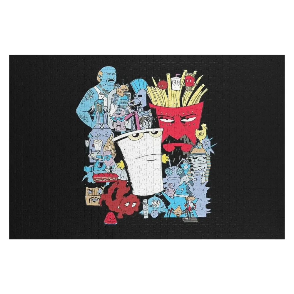 

Aqua Teen Hunger Force Jigsaw Puzzle Customizable Gift Wooden Jigsaws For Adults Wooden Name Custom Personalized Puzzle