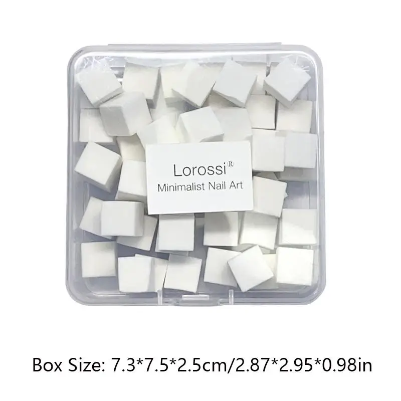 Tampon éponge dégradé pour Nail Art, outils pour vernis Gel, brosse dégradée de couleur, poudre à paillettes, stylo à points pour accessoires de manucure, 50 pièces