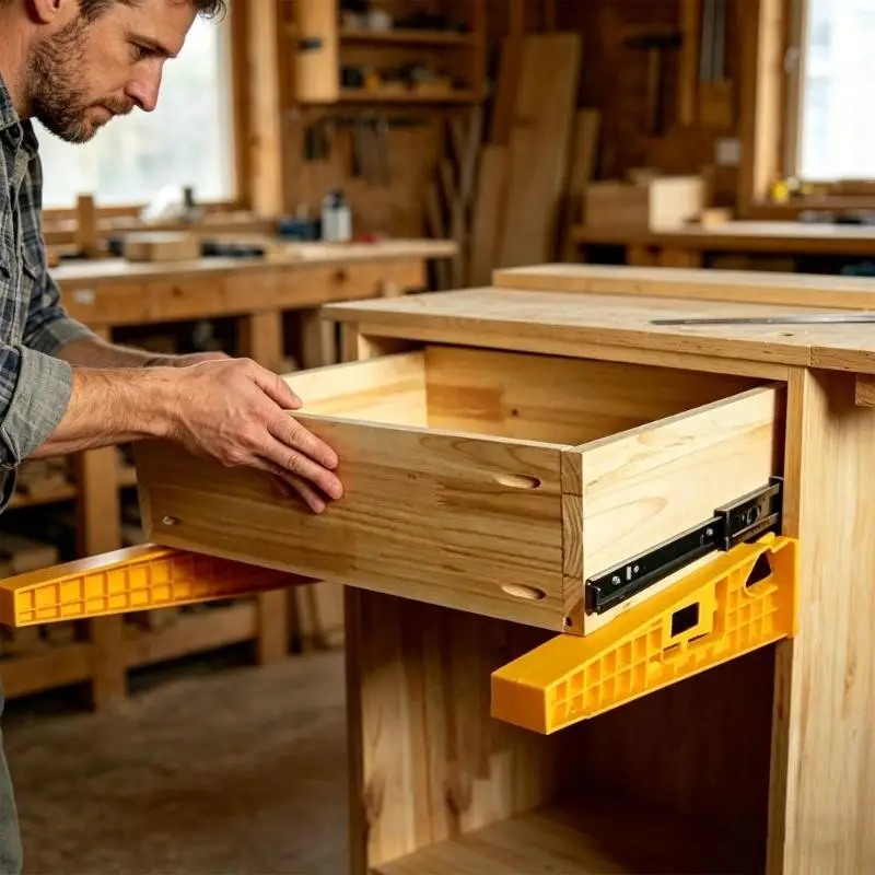 

High accuracy Cabinet Drawer Installer Tool Featuring Long Lasting ABS For Quick And Error complimentary Assembly Y5GB