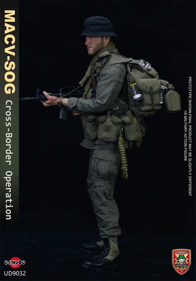 UJINDOU UD9032 1/6 Men Scout Soldier MACV-S0G Cross-Border Operation Full Set 12Inch Action Figure Model Collection Toys