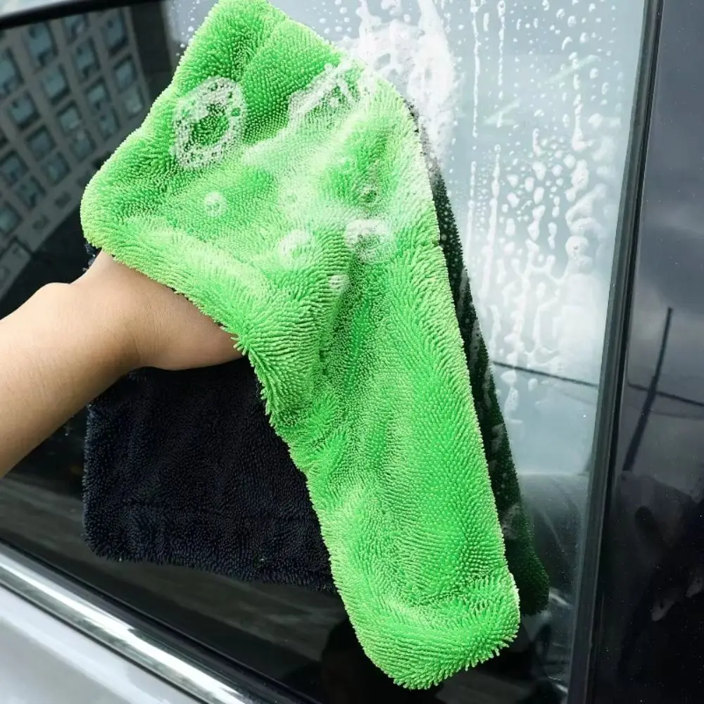 Super Absorbent Car Drying Towel Twist Loop Scratch-Free Auto Detailing Rag Double-Sided Large Size Car Cleaning Towel