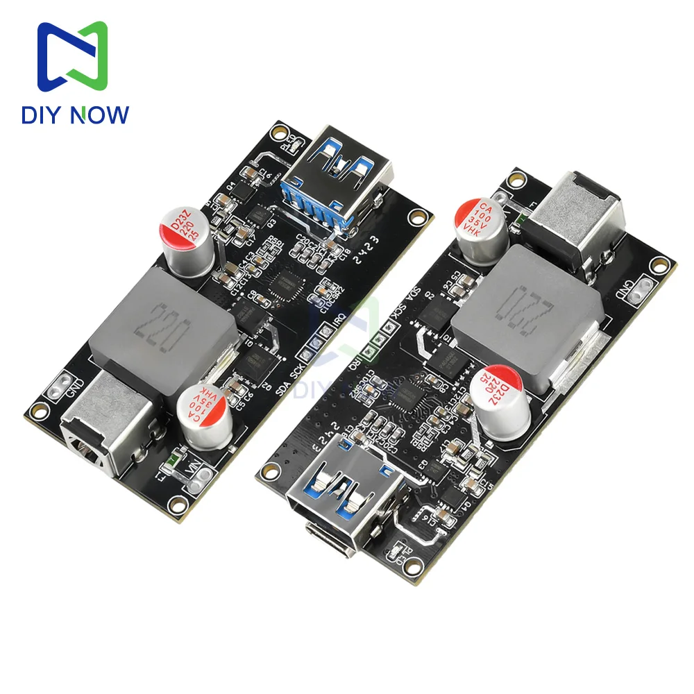 Ładowarka PD3.1 o dużej mocy 140W, obsługa wszystkich protokołów, inteligentny moduł szybkiego ładowania do montażu na biurku, z funkcją szybkiego ładowania i zabezpieczeniem dla Arduino.