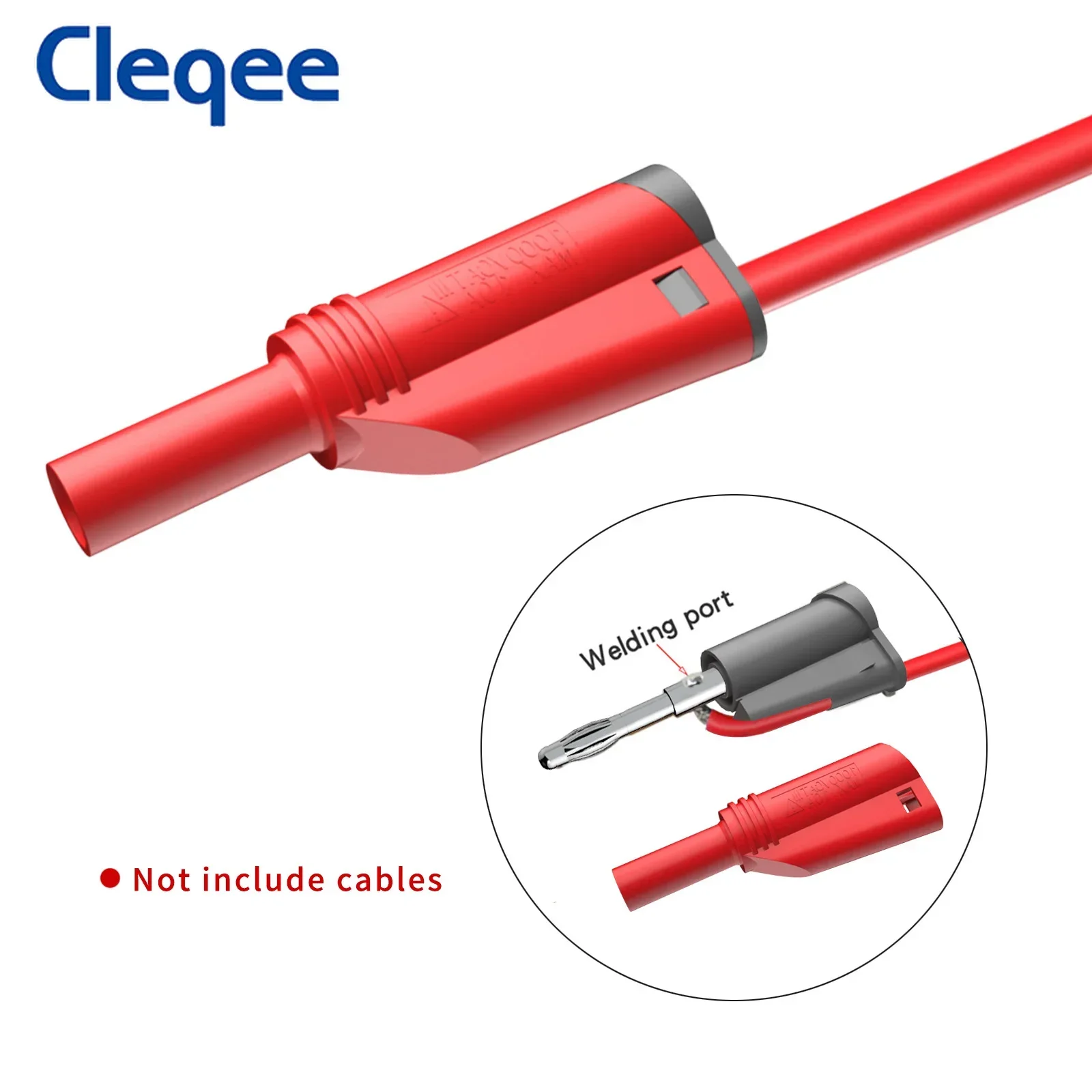 Cleqee P3005B 70 шт. 10 А высококачественный 4 мм банановый штекер соединитель Штабелируемый винт блокировка/Сварка DIY адаптер с пластиковой коробкой