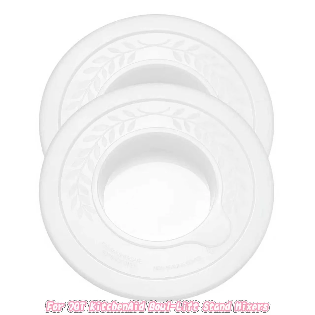 

2 PC Mixer Cover For 7QT KitchenAid Bowl-Lift Stand Mixers 6.9L Stainless Steel Bowl