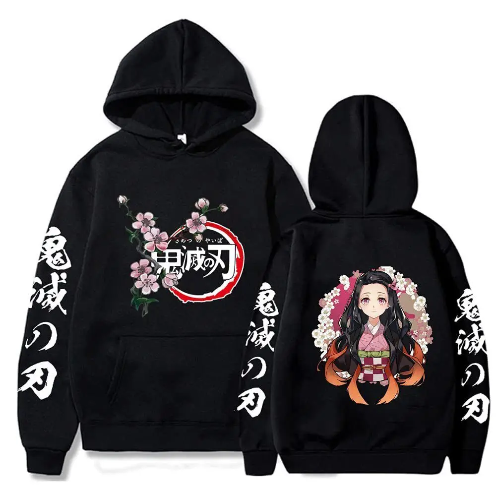 Demon Slayer Kamado Nezuko Pullover Tops Hoodie Sweatshirt Cosplay Costume