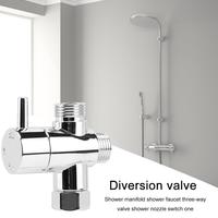 Diversion Valve Tap Anti-scratch Shower Head Diverter Valve Corrosion Resistant Shower Arm Splitter for Handheld Showerhead