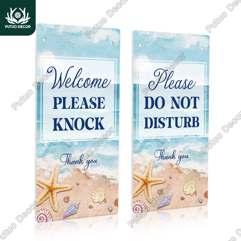 Декор Putuo, 1 шт., двусторонняя вывеска из ПВХ, добро пожаловать, пожалуйста, удачи, не беспокойтесь, спасибо, студия, конференц-зал, налет в подарок