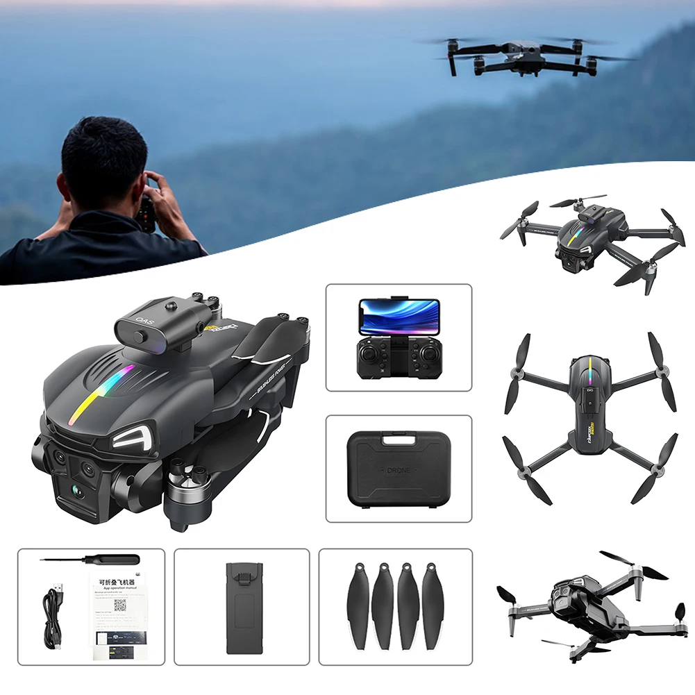 

3 Camera HD Aerial-Drone With Colorful Light Wind Resistance Quadcopters Playthings For Indoor Outdoor