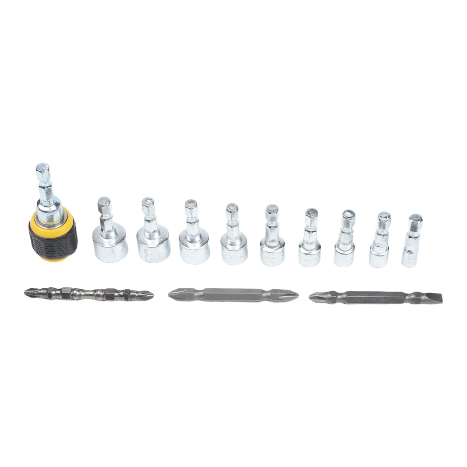Hex Shank Sockets AS SHOWN Socket Wrench Set 5mm-13mm 9 Sockets Hex Shank Design Electric Screwdriver Compatible