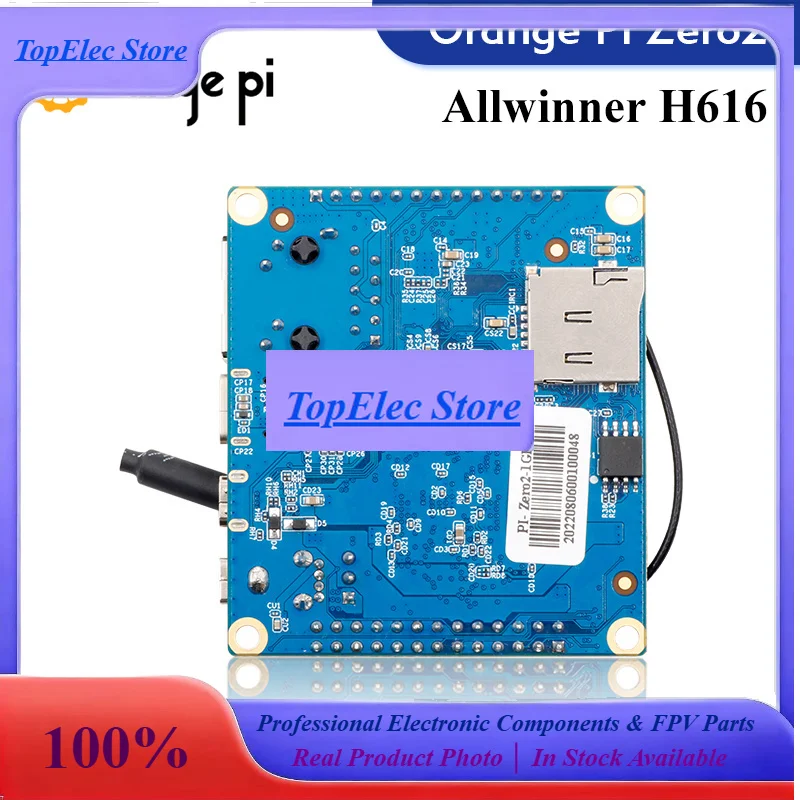 ToPESsOrange Pi Zero 2 1GB Ram Allwinner H616 BT5.0 WIFI Run Android 10 Ubuntu Debian OS Zero2 Development Board