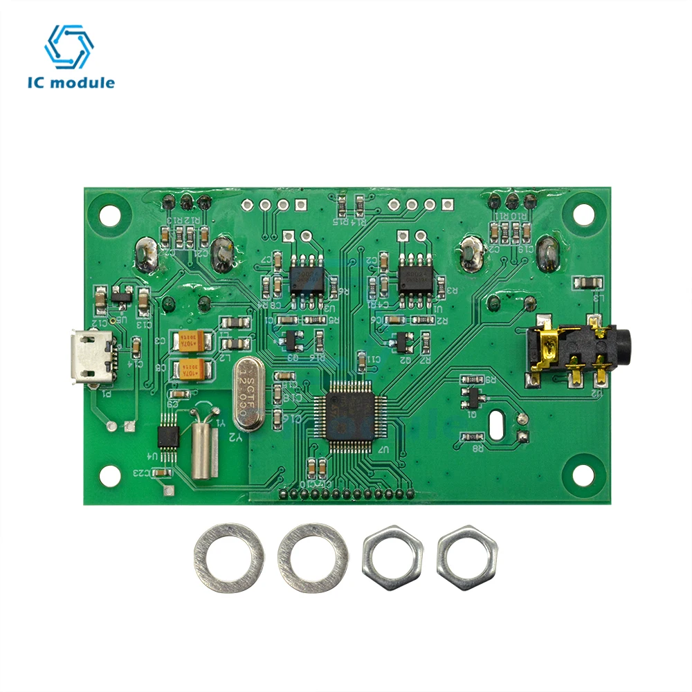 FM Radio Receiver Module 87-108MHz Frequency Modulation Stereo Receiving Board With LCD Digital Display 3-5V DSP PLL