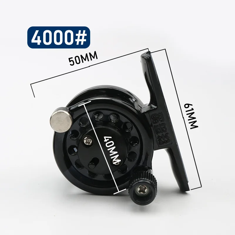 Centerpin Baitcasting Reel with Drag System for Fly Fishing Ice Fishing Baitcasting and Hand Rod Conversion Applications Only