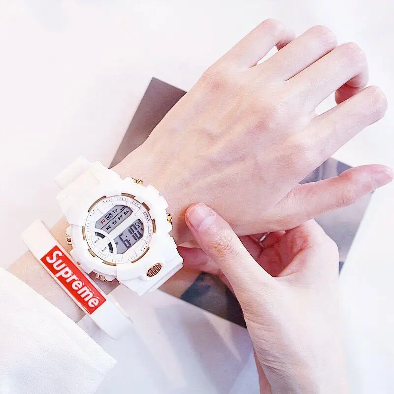 Fashion trend children's electronic watch teenage couples fashion sports multifunction watch