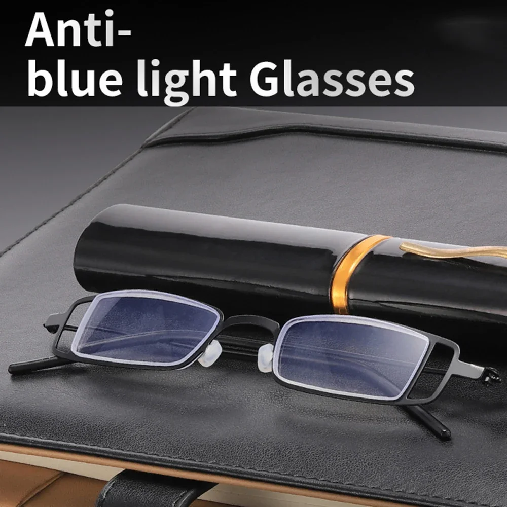 

Clara Vida Very Light Portable Reading Eyeglasses With Box Anti-slip Reading Glasses for Men Women +0.75 to +4