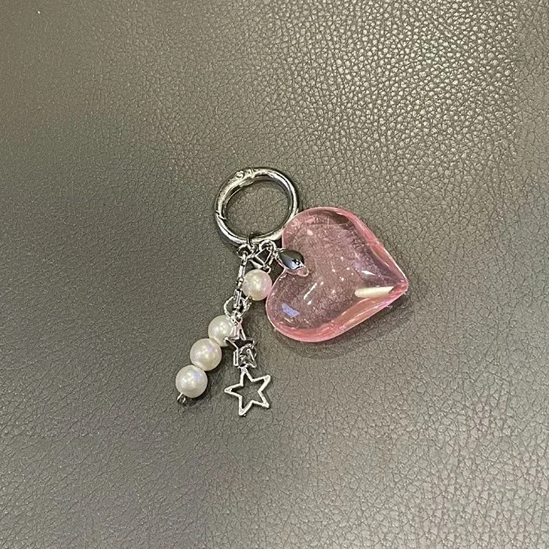 Y2k اليدوية متناثرة Rockstar Gf منفعل أسود أبيض وأسود النرد سلاسل المفاتيح الجرونج مطرز مجوهرات حقيبة قلادة