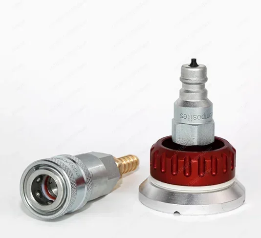 Vacuum valve nozzle self sealing metal Reusable Vacuum Bag Connector for Prepreg Vacuum Process resin infusion