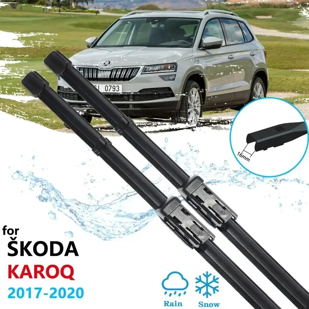 For Skoda Karoq 2017 2018 2019 Front Windscreen Windshield Wipers Blade Car Accessories Stickers Car Wiper Blades Brushes Washer