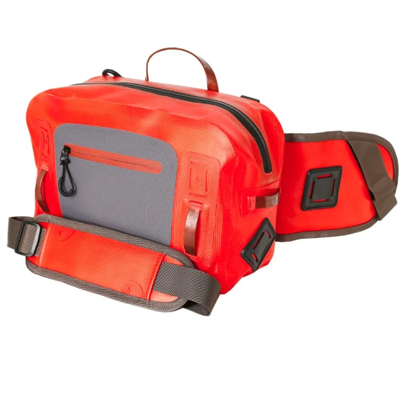 Water-proof Fishing Waist Bag Big Capacity Outdoor Casual Unisex Black Sport Bag Fishing Tackle Fishing Bags Tackle Bag