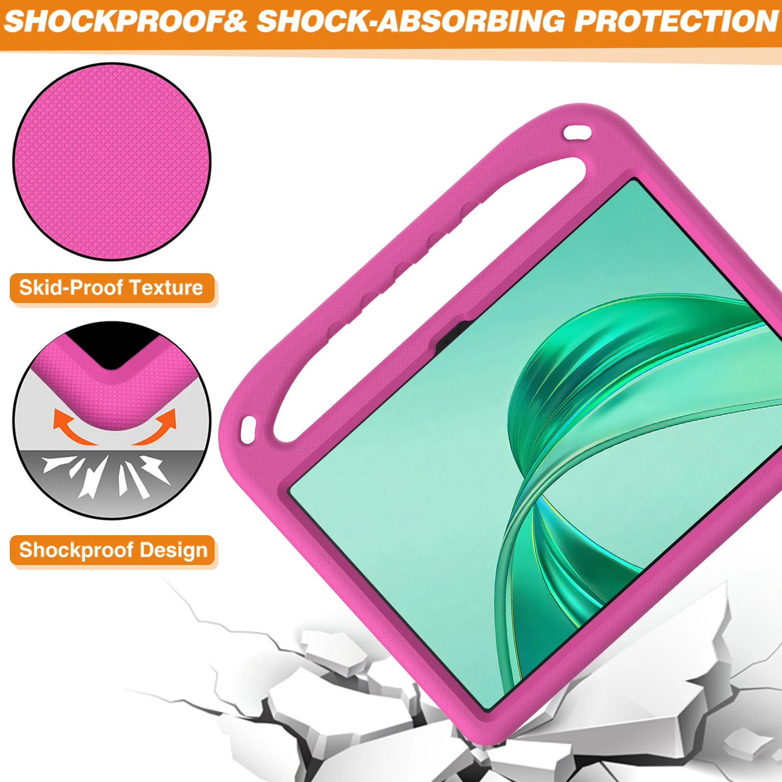 Etui EVA do Honor Pad X8a 11 cali 2024 Kids Stand Shockproof non-toxic Full Body Handle Cover do Honor Pad X8a X9 2024 11'' — zdjęcie produktu 6