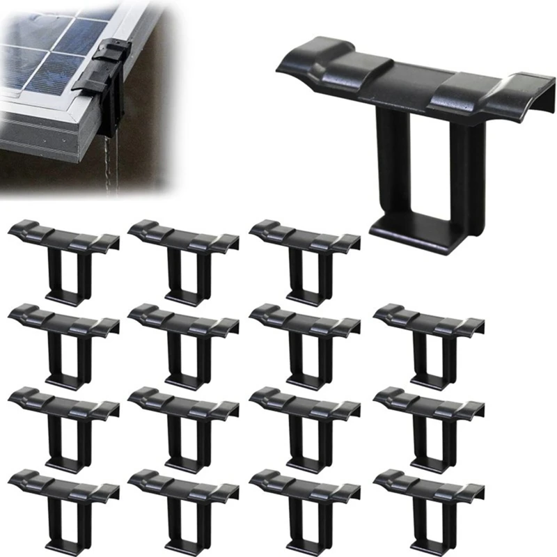 30Pc Solar Panel Frames Water Drained Clip Thickness 35Mm PV Panels Auto Remove Stagnant Water Dust Outdoor Tool Easy Install