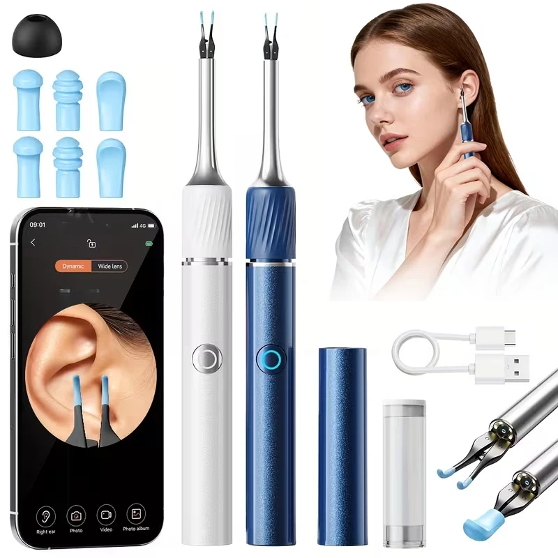 

Smart Visual Ear Tweezers with Camera Earwax Removal Tool Have Ear Scoop and Tweezers Modes12MP Pixel Universal Earwax Cleaner