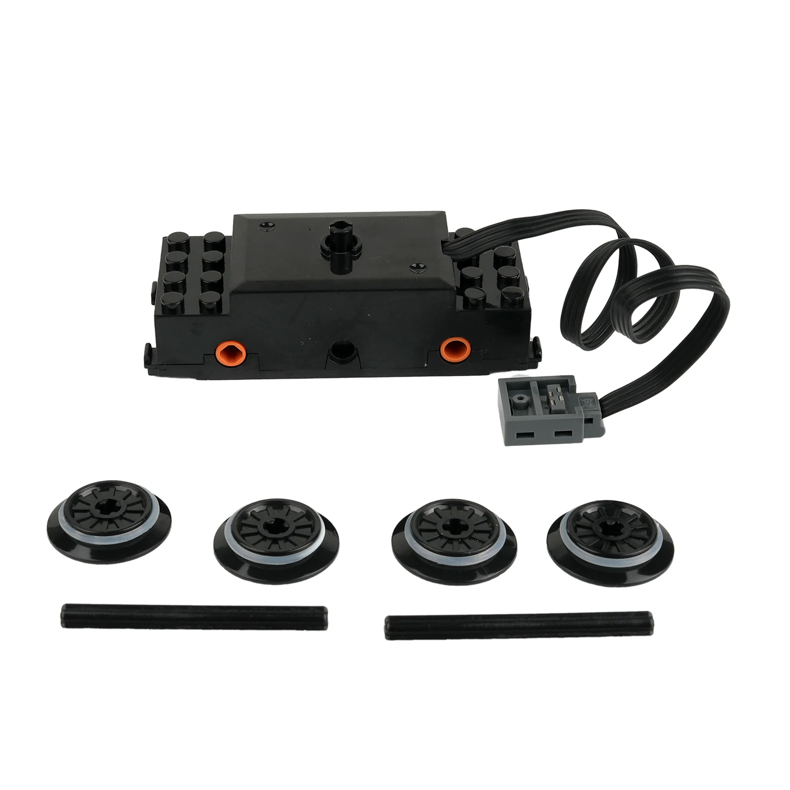 2 uds Motor de vía de tren funciones de potencia MOC 88002 bloques de construcción de Motor de velocidad técnica para pistas de riel 10254 53401 53400