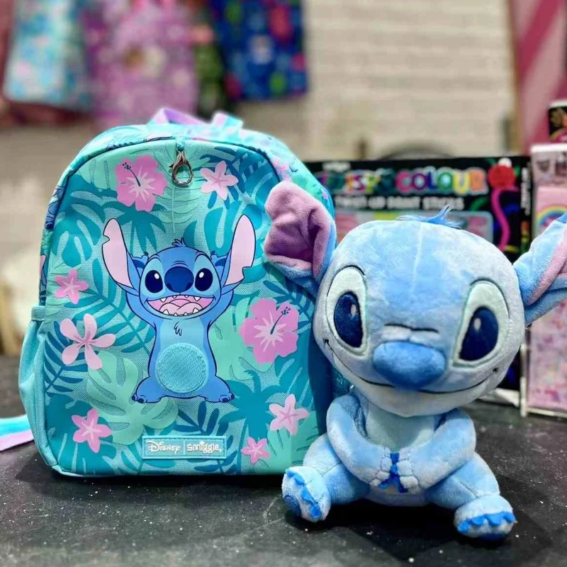 New Australia Smiggle Disney School Bags Stitch Backpack Lunch Bag Water Bottle Anime Cartoon Series Student Gift Birthday Gift