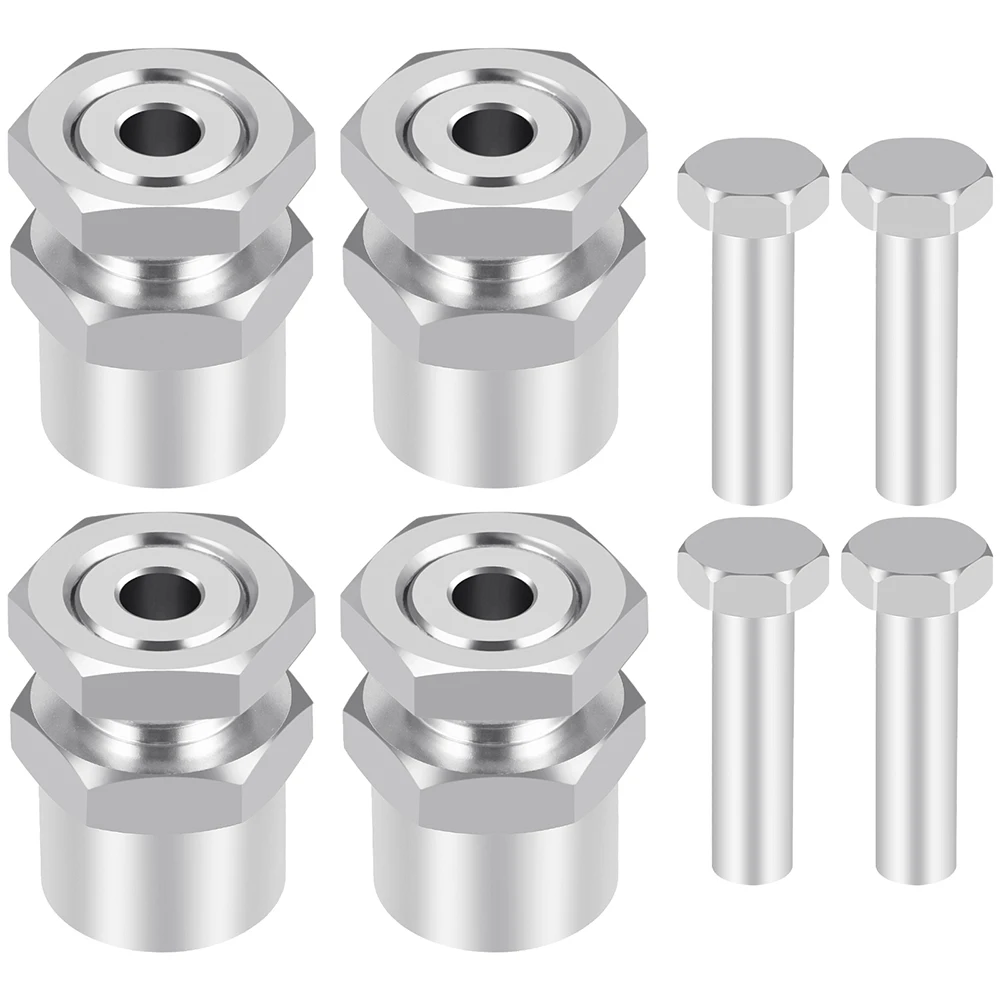 อะแดปเตอร์แปลงล้อหกเหลี่ยม AXSPEED 4 ชิ้น ขนาด 12 มม. ถึง 17 มม. พร้อมน็อตแปลงขยาย 15/20/30 มม. สำหรับรถ 1/10 ที่ได้รับการดัดแปลง รถบักกี้ รถบรรทุก ขนาด 1/8 อะไหล่รถยนต์