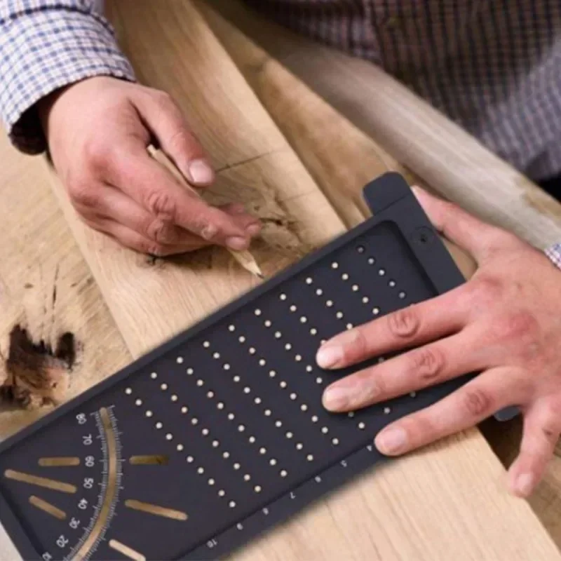 

Multifunction 45 90 Degree Gauge Rule Measurement Tool, Woodworking Ruler, Carpentry Scribe Mark Line Measuring