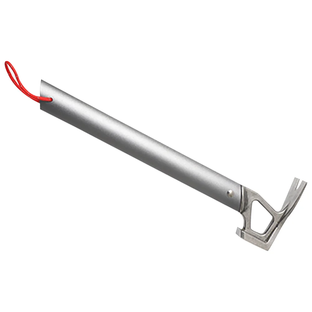 

Aluminum Alloy Handle Hammer Stainless Steel Outdoor Camping Tent Tool Lightweight Portable Nail Pulling Stake Removal Drilling