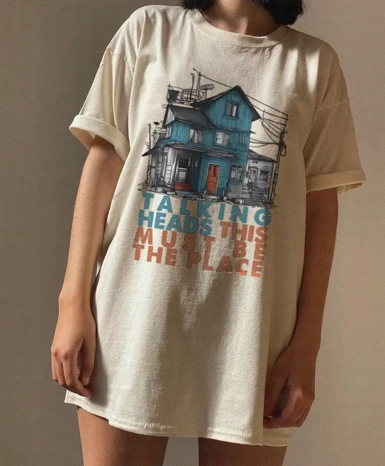 

Vintage Men's Tshirt Size USA Unisex Heavy Cotton| Talking Head | This Must Be The Place Shirt