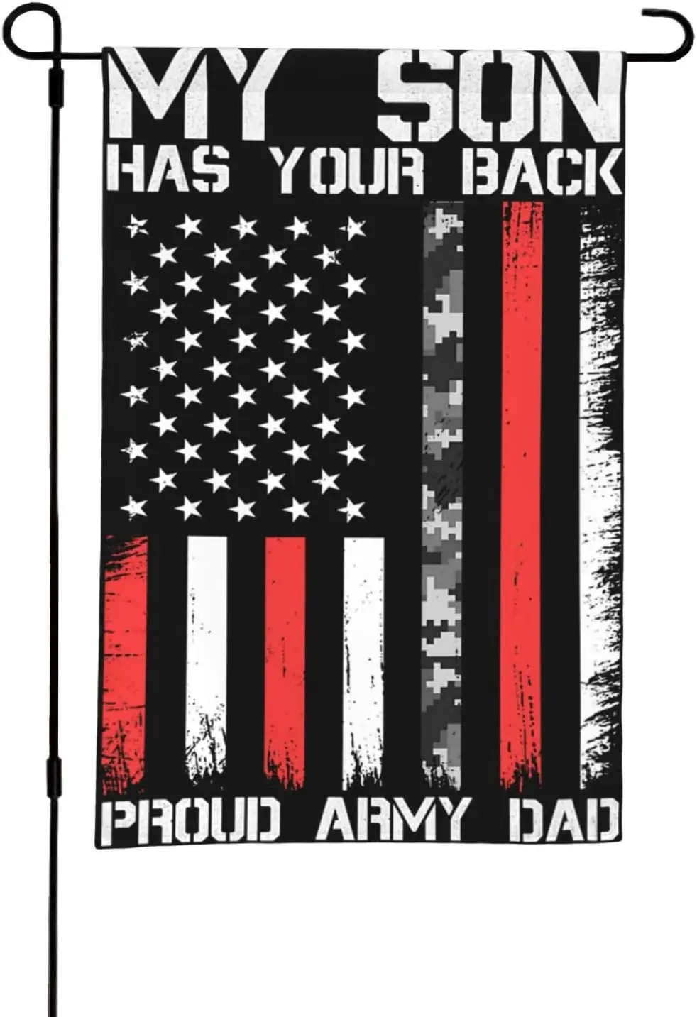 Proud Army Dad Flag Garden Flag Double Sided Small Flags For Yard Suitable For Outside Or Garden Patio Yard Decor 18x12in HH yyi