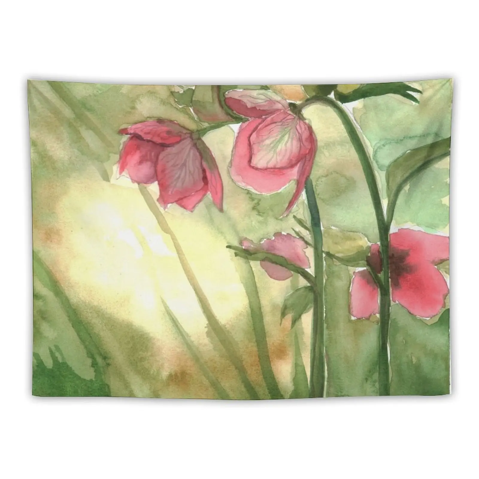 

Petals Bend to Gold Tapestry Home Decorating Art Mural Wall Decoration Tapestry