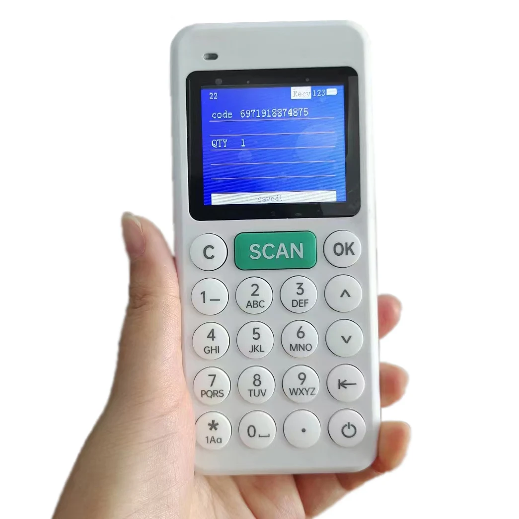 Portable 1D/2D QR Code Scanner Handheld Data Collector With 2.4\