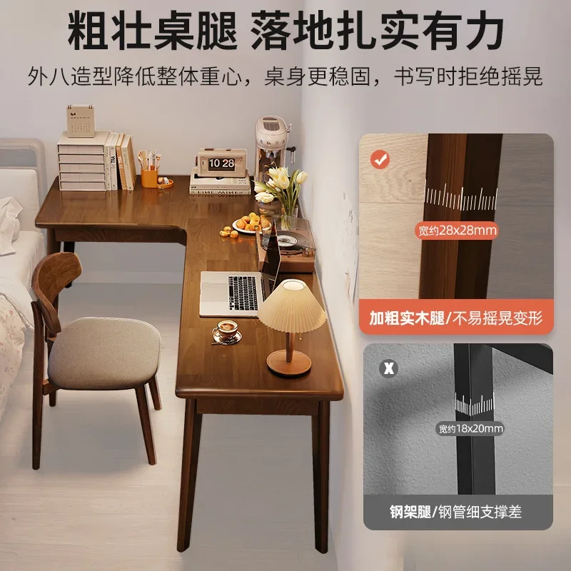

Corner Desk Student Study Desk Writing Bedroom Home Work Desktop Computer Desk Corner L-shaped Bedside