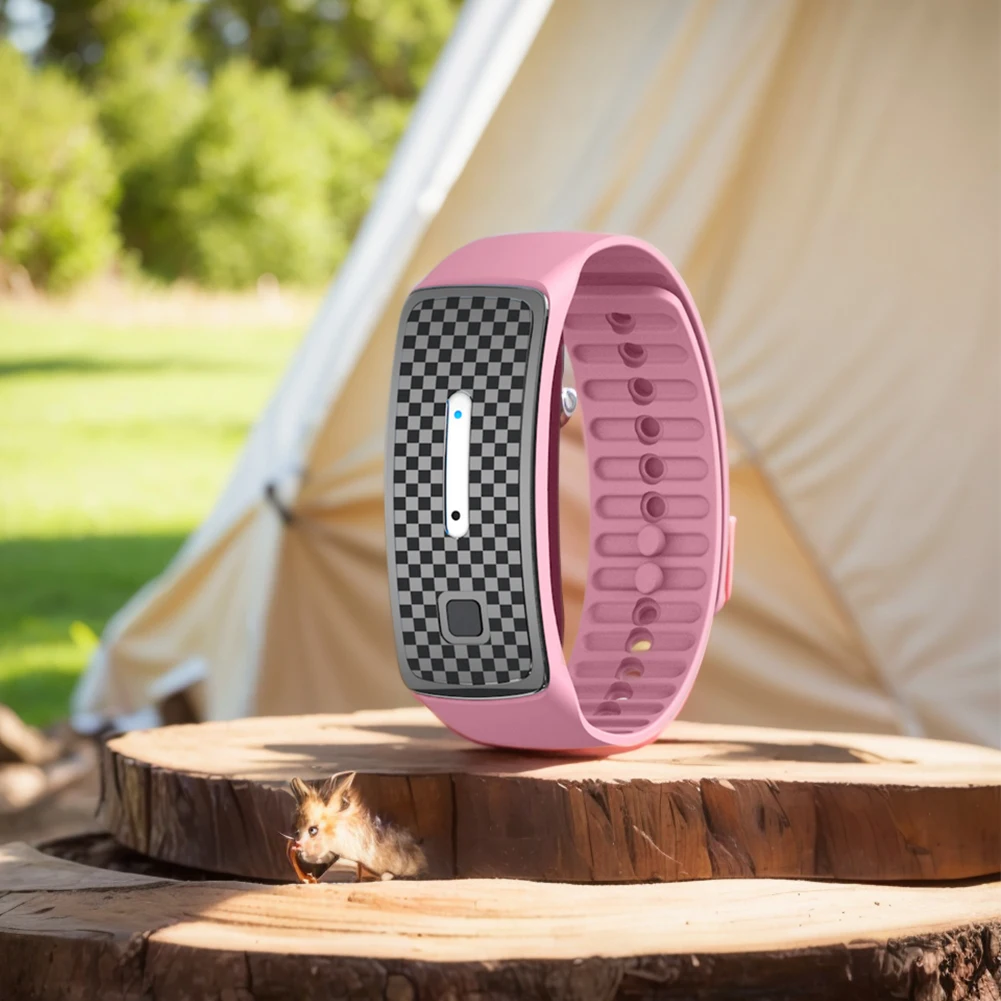 Ultrasonic Mosquito Repellent Bracelet Portable Electronic Mosquito Repeller Anti-mosquito Bracelet Watch for Outdoor Activity