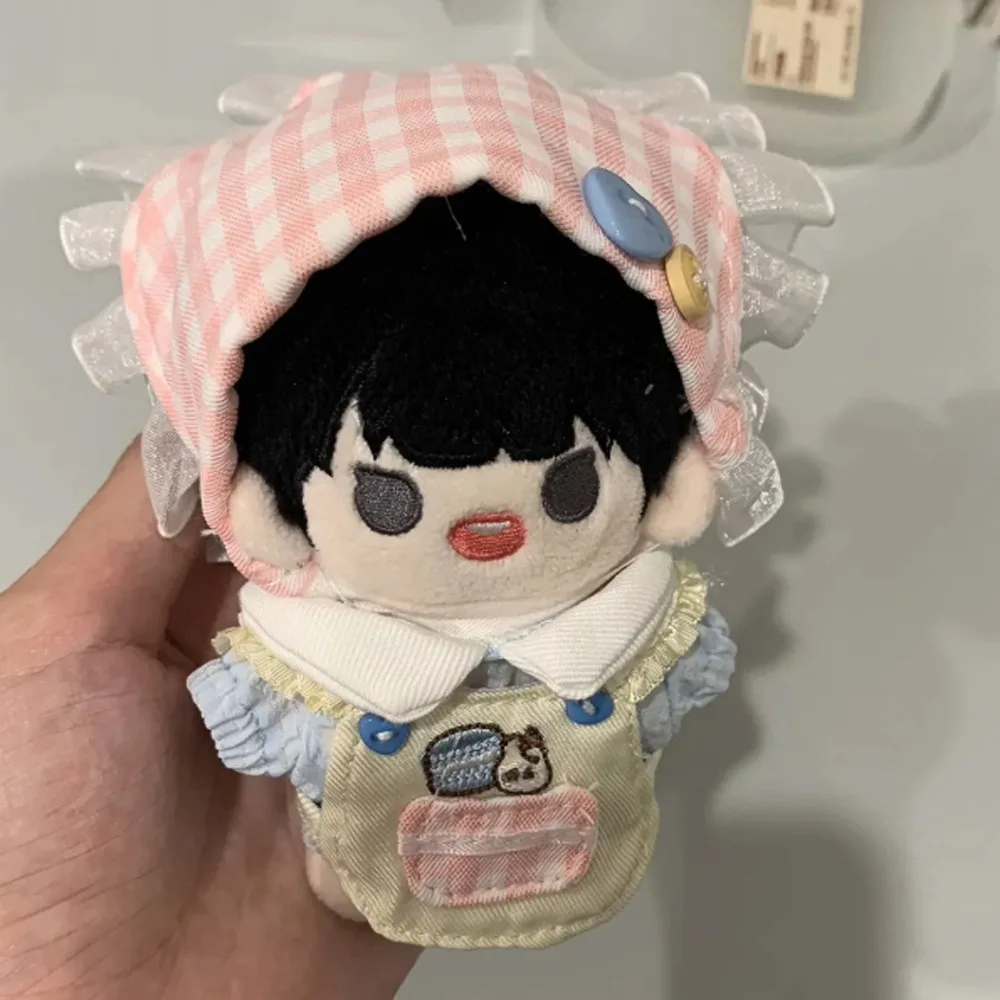 Vêtements de cuisine en coton de 10cm, foulard, tablier, vêtements de poupée, costume de poupée de dessin animé, ensemble habillé, cadeau pour enfants