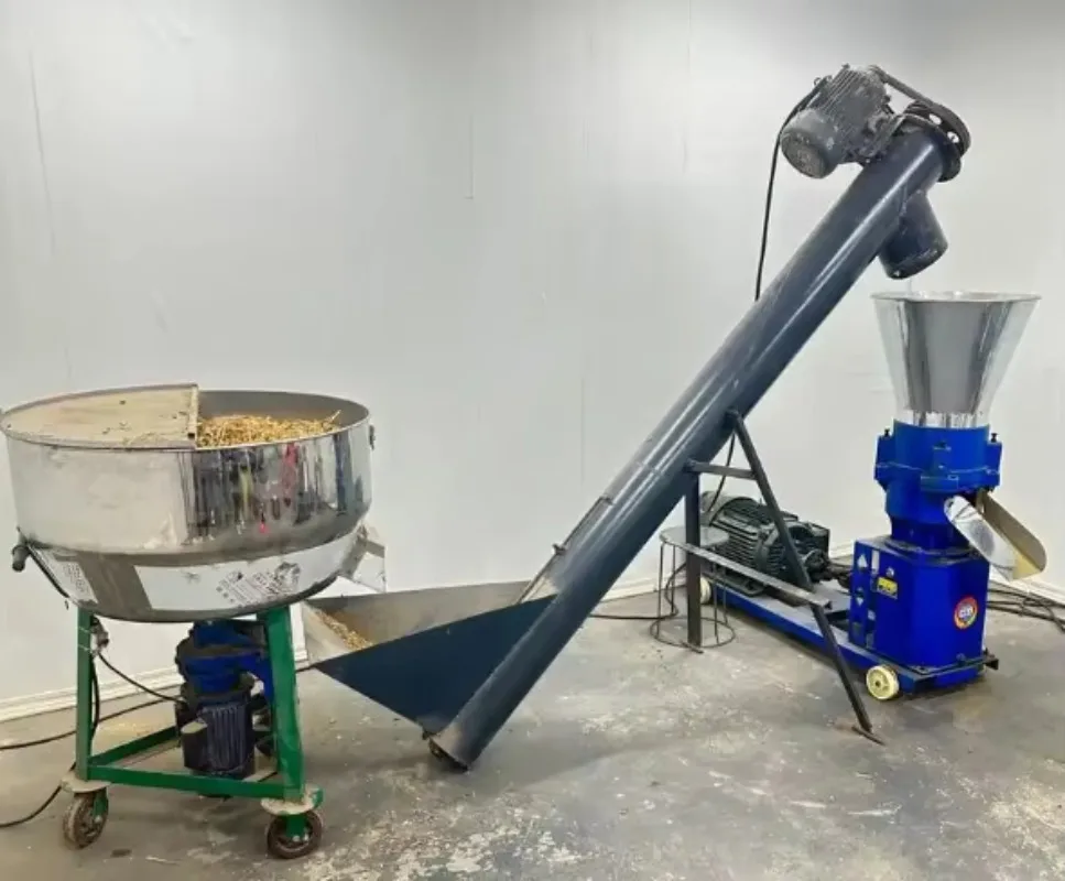 1-10T/H Automatic Poultry Feed Pellet Plant CE Pure Copper Motor PLC Ring Die Chicken Feed Equipment OEM Customized