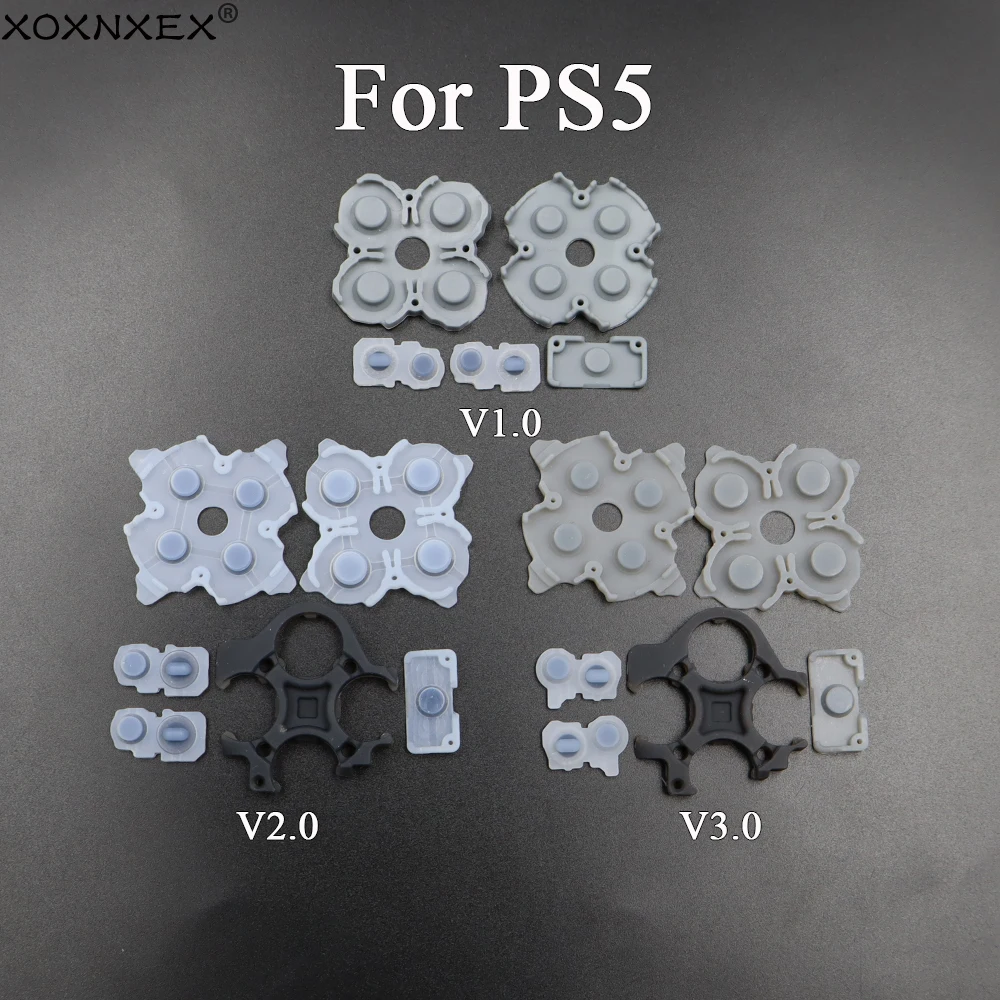 1 مجموعة منصات مطاطية موصلة لأزرار تحكم PS5 V1 V2 V3 الاتصال المطاط موصل سيليكون المطاط