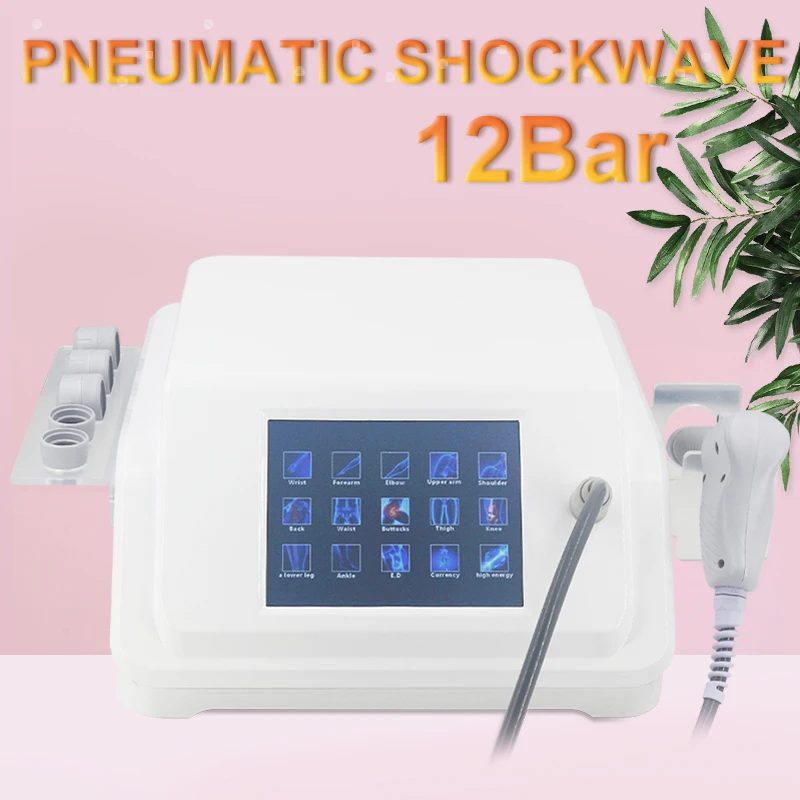 

Professional Shock Wave 2024 New Pneumatic Shockwave Therapy Machine For ED Massage Tools 12Bar Pain Relief Relaxation Massager