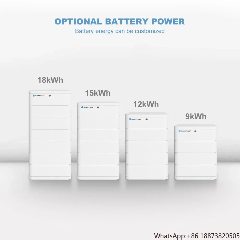 All in one inverter and Battery LiFePO4 lithium battery 48v 20kw 10kwh Stacked Module Energy Storage Akku Batterie Solar