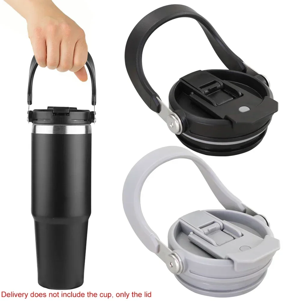 New Reusable Tumbler Cover with Handle Spill Proof Tumbler Flip Straw Lid Splash Resistant for Stanley 30oz Tumbler - view 4